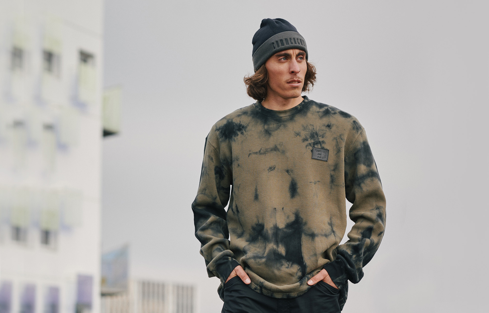COMMENCAL LOOSE FIT SWEATER TIE DYE GREEN image number 0