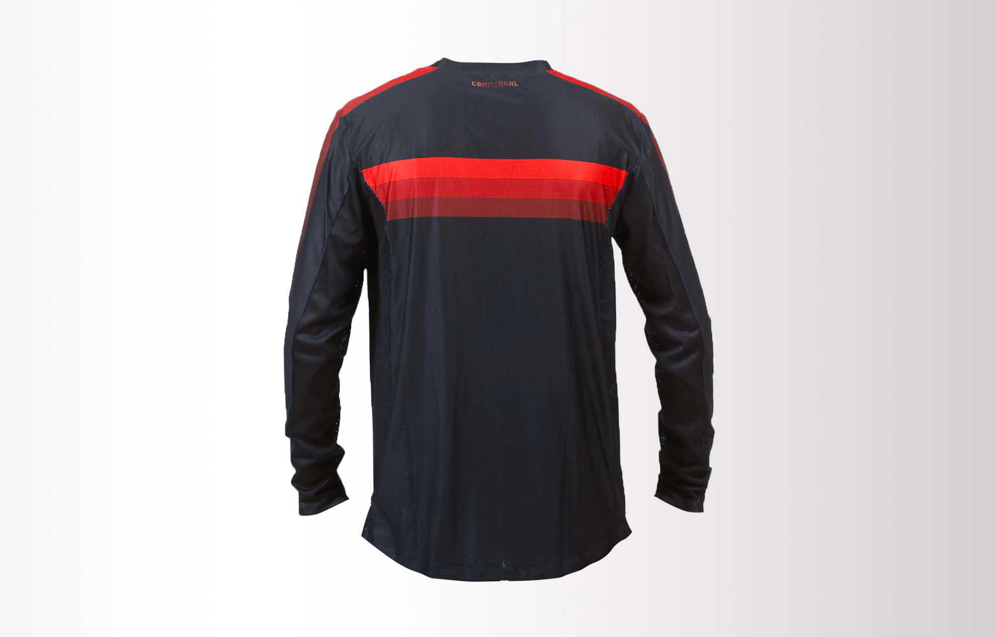 COMMENCAL LIGHTECH RACE LONG SLEEVE JERSEY RED POLYCHROM image number 0