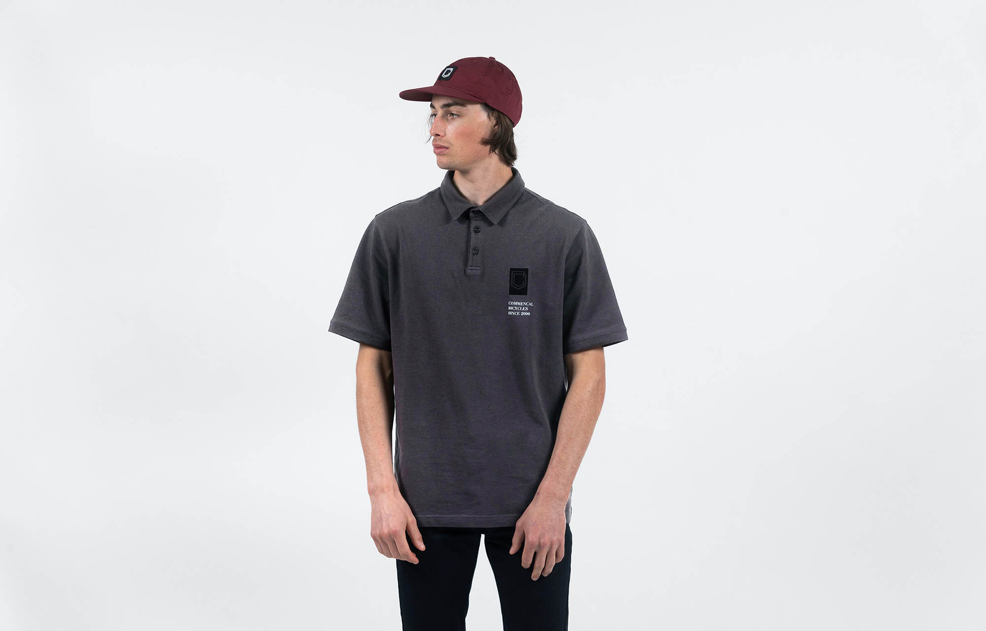 COMMENCAL POLO SHIRT BLACK image number 0