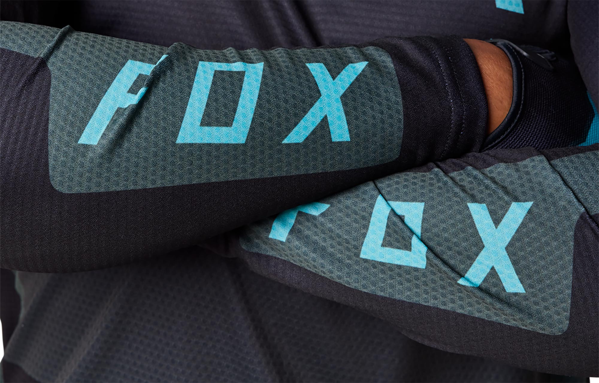 FOX DEFEND LONG SLEEVE JERSEY EMERALD image number 3