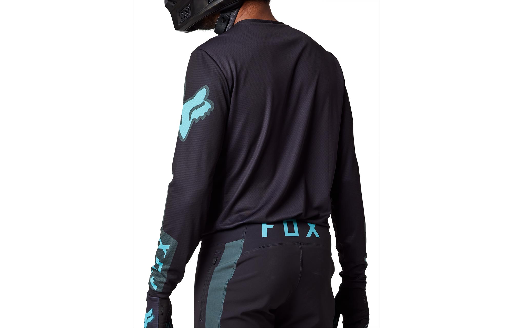 FOX DEFEND LONG SLEEVE JERSEY EMERALD image number 1