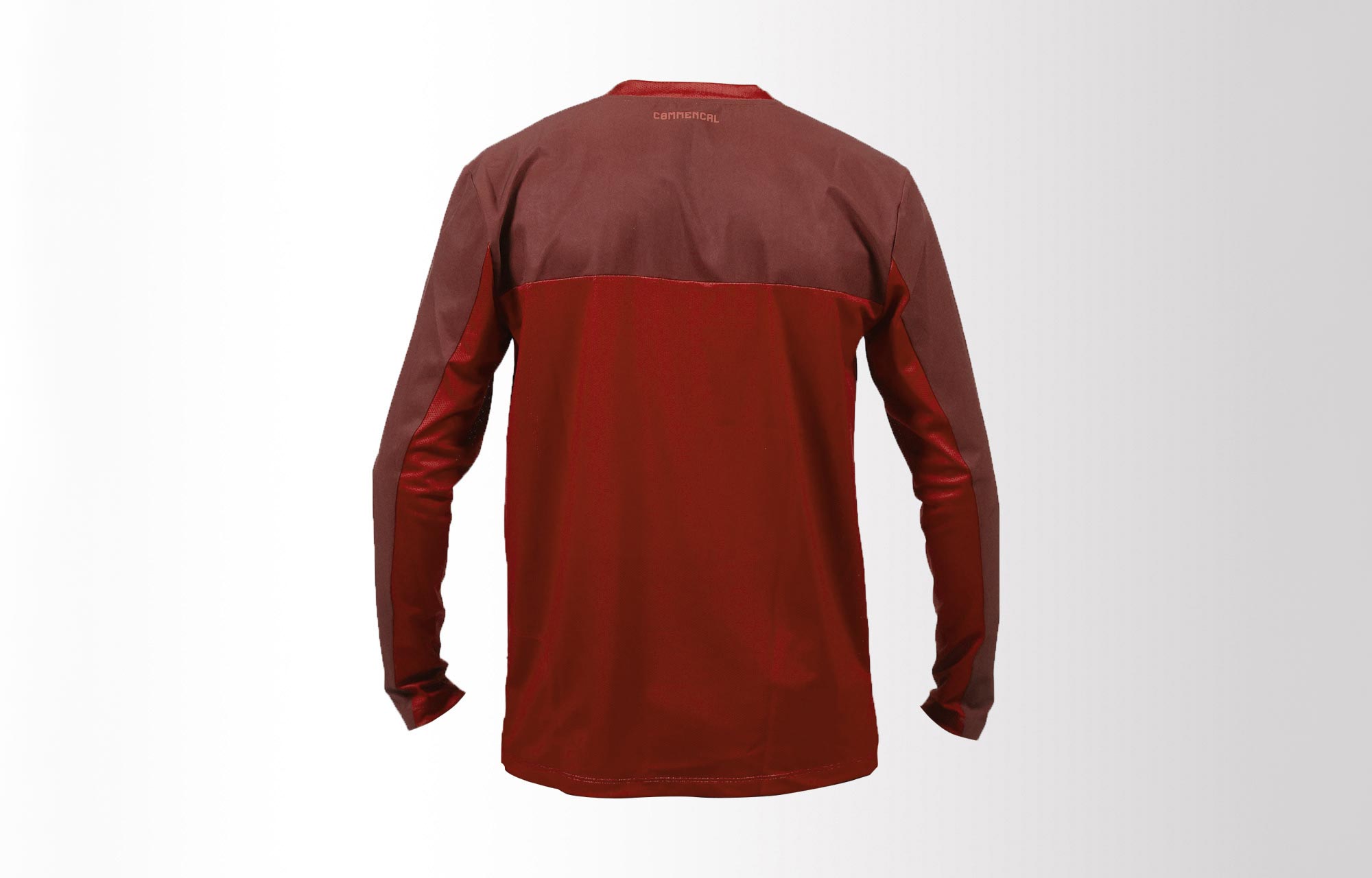 COMMENCAL HARDTECH LONG SLEEVE JERSEY 2-TONE RED DIRT image number 1