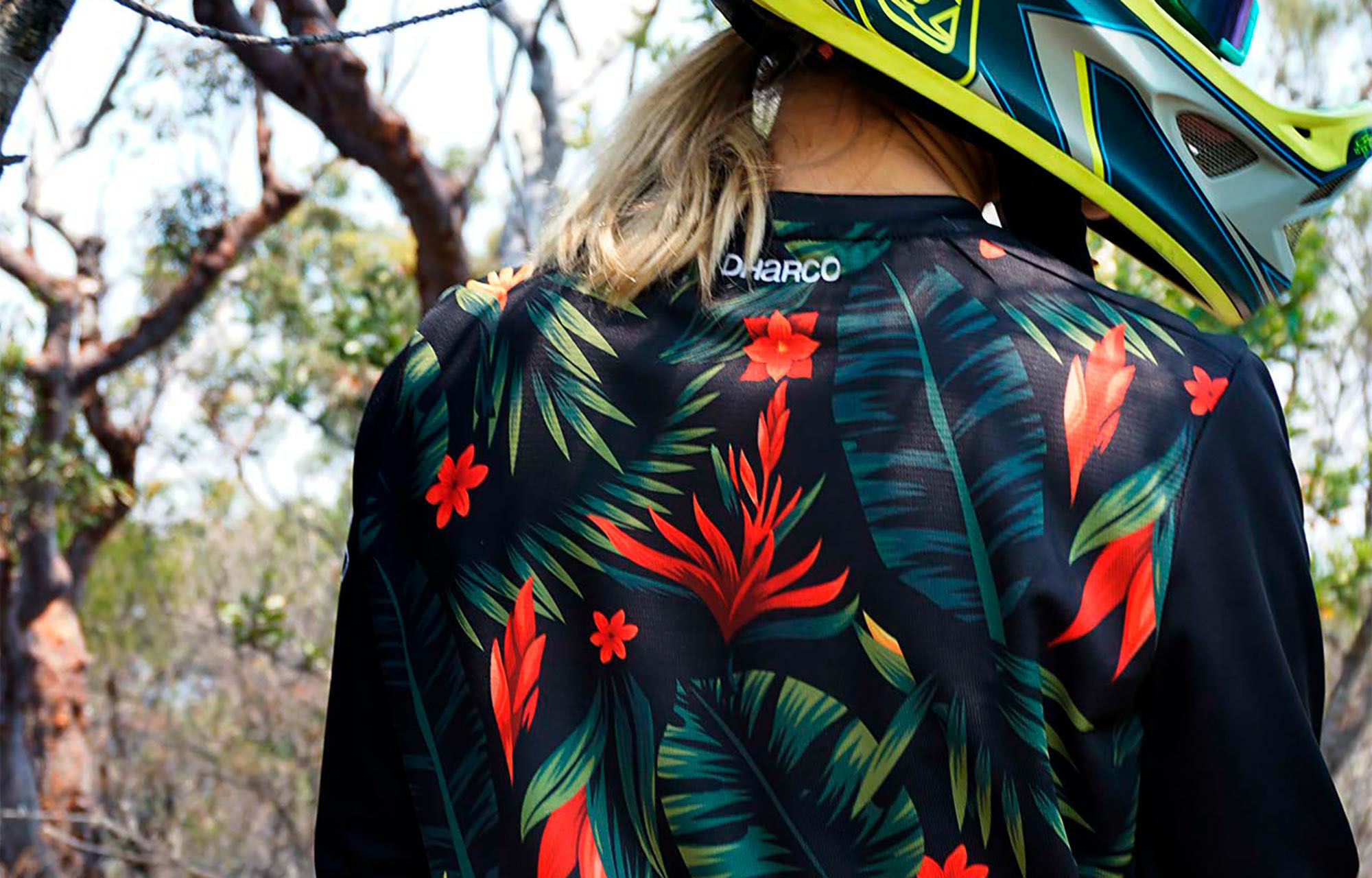 DHARCO WOMEN LONG SLEEVE JERSEY TROPICAL image number 2
