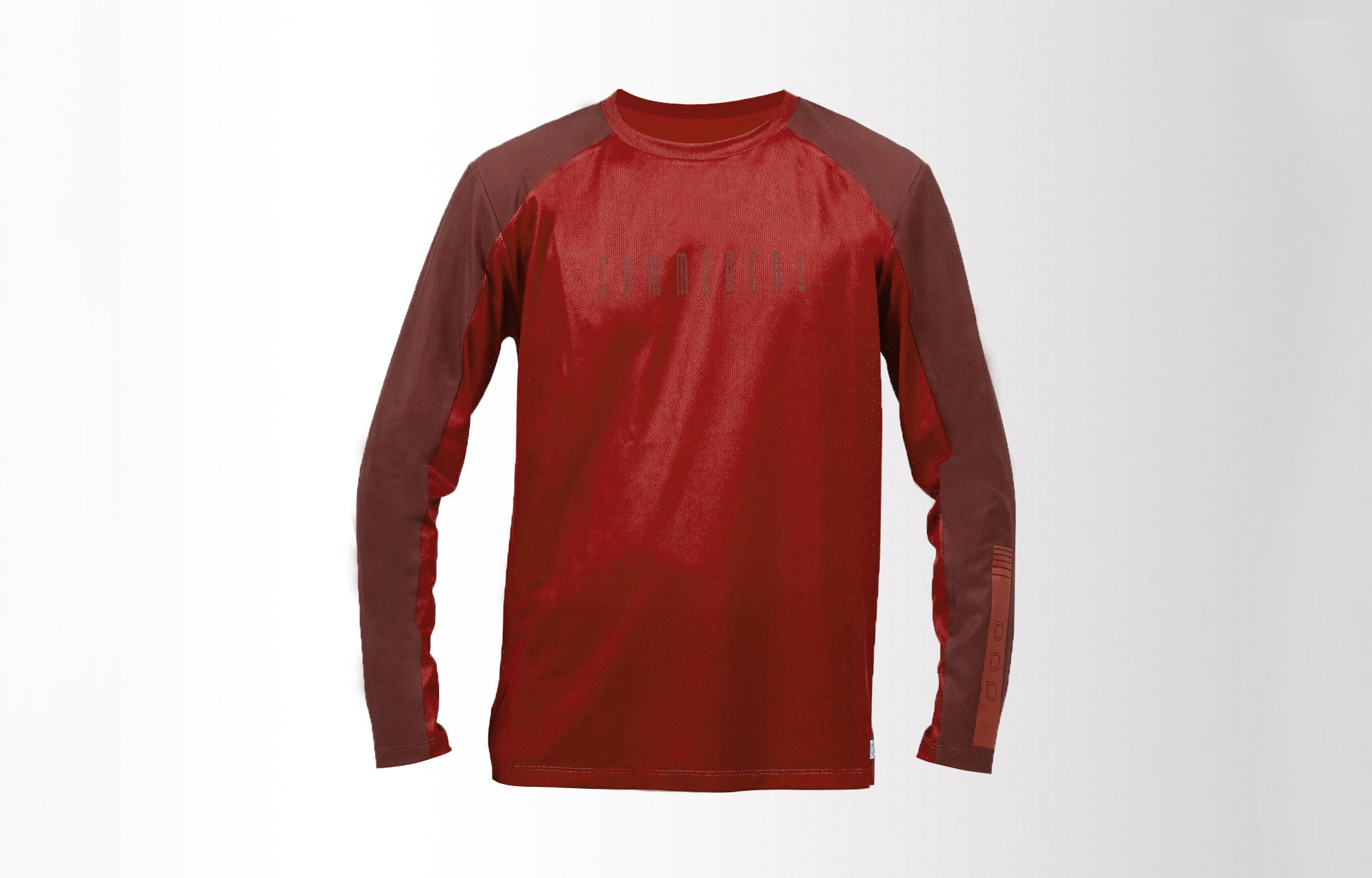 COMMENCAL HARDTECH LONG SLEEVE JERSEY 2-TONE RED DIRT image number 0