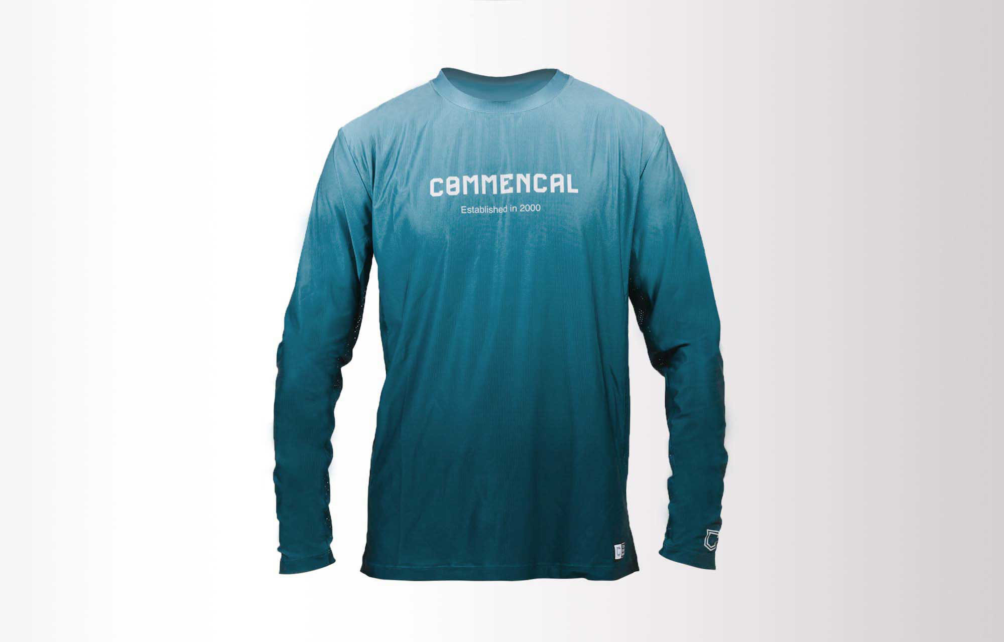 COMMENCAL LIGHTECH CORPORATE LONG SLEEVE JERSEY LAGOON image number 0