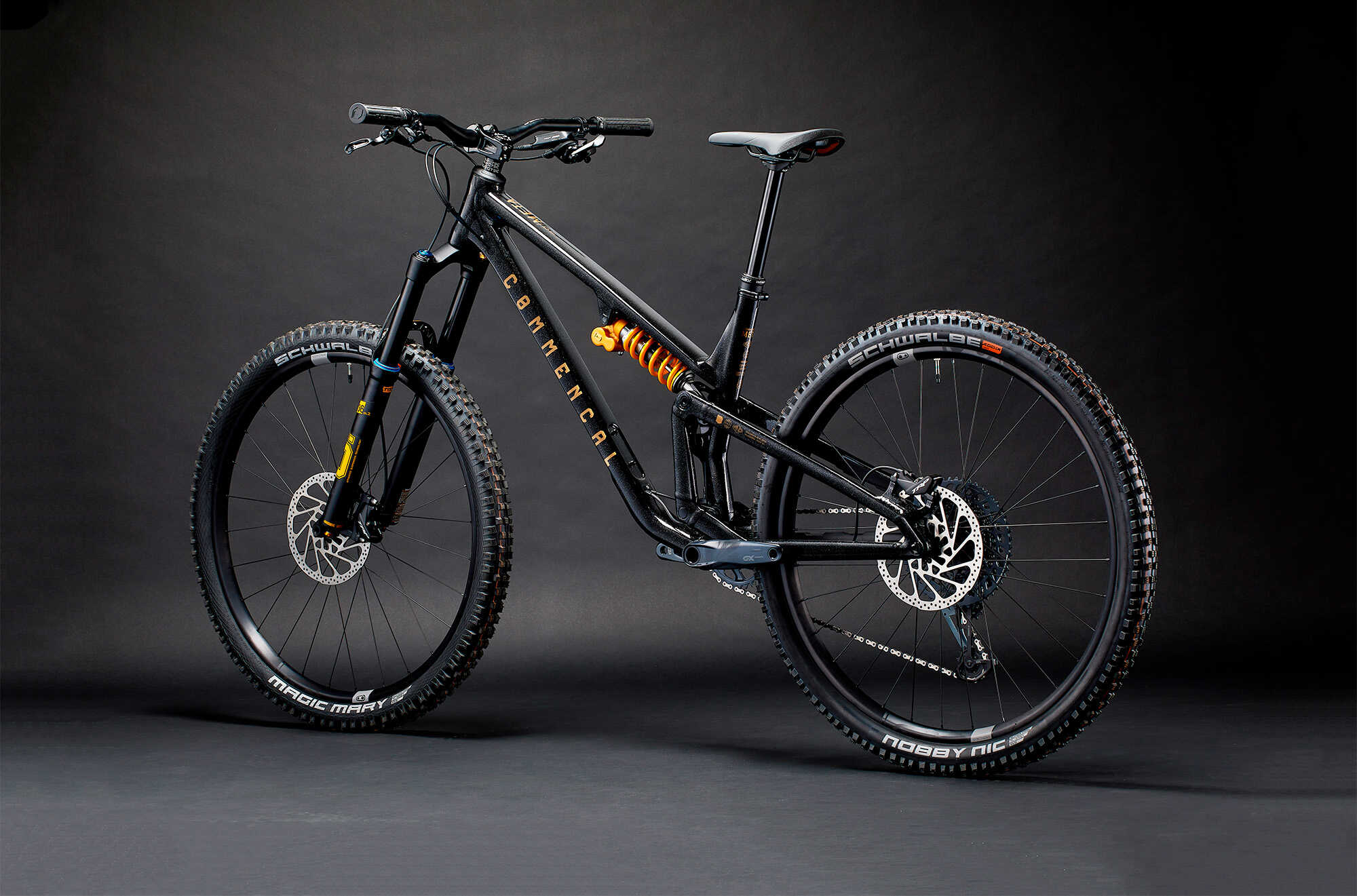COMMENCAL META V5 OHLINS EDITION GLITTERY BLACK image large number 2