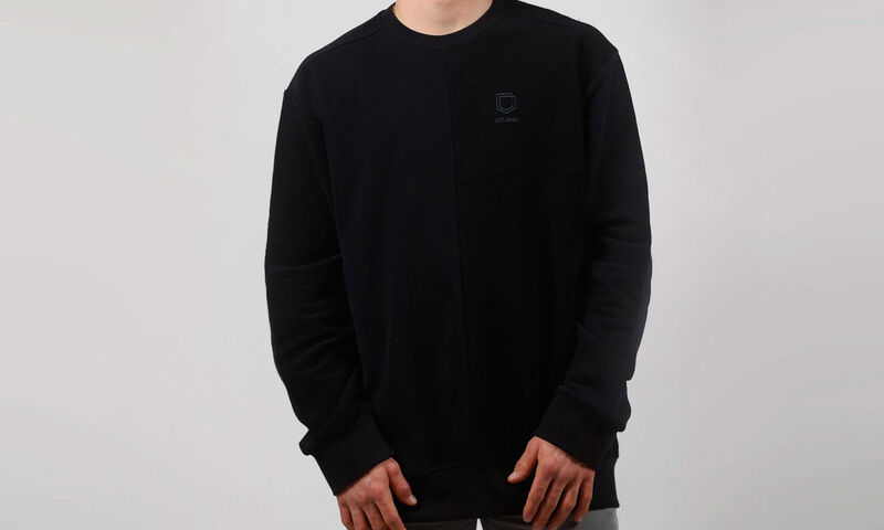 COMMENCAL CREWNECK SWEATER LOOSE FIT PATCHWORK BLACK