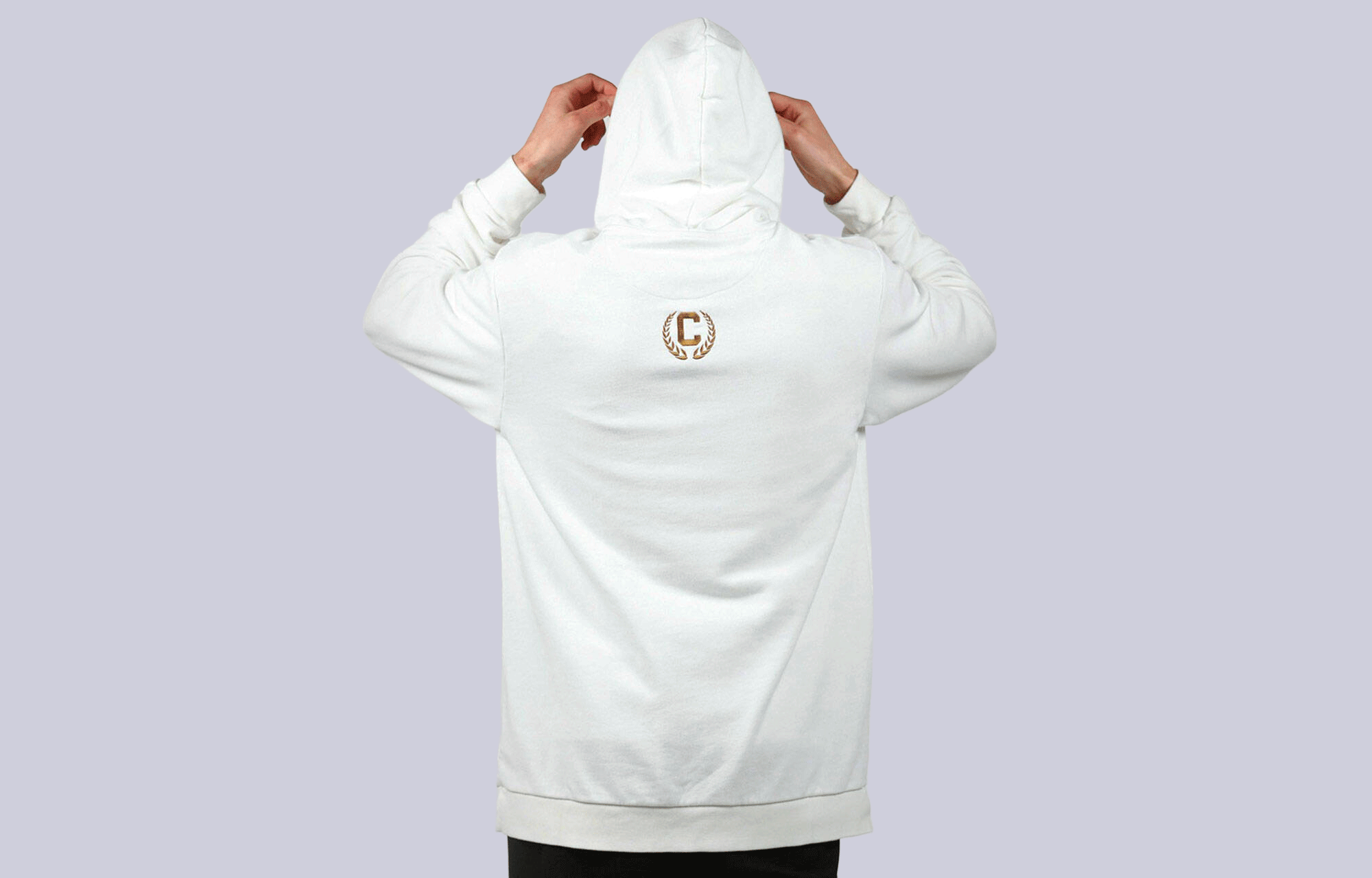 HOODIE COMMENCAL BLAZON OFF WHITE image large number 0