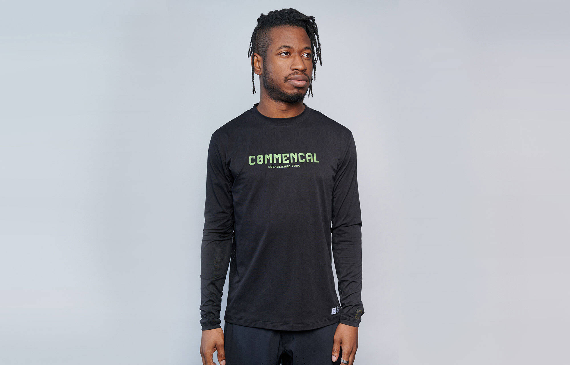 CMNCL LIGHTECH CORPORATE LONG SLEEVE JERSEY BLACK AND GREEN image cover number 0