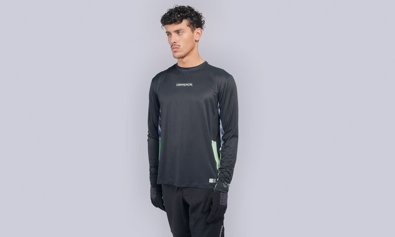 MAILLOT COMMENCAL LIGHTECH MANGA LARGA NEO BLACK