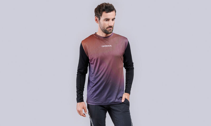 MAILLOT COMMENCAL LIGHTECH MANGA LARGA URBAN PURPLE