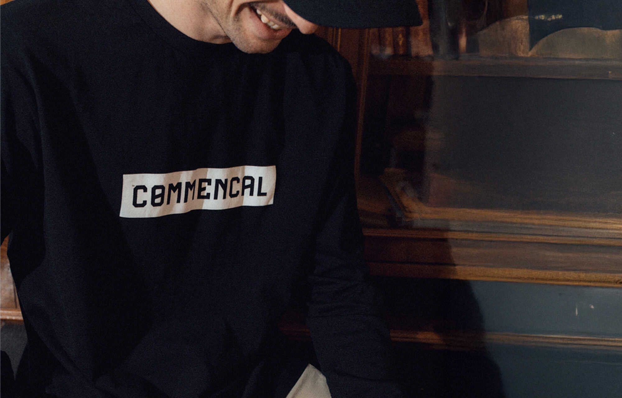 COMMENCAL LONG SLEEVE CORPORATE T-SHIRT BLACK image large number 5