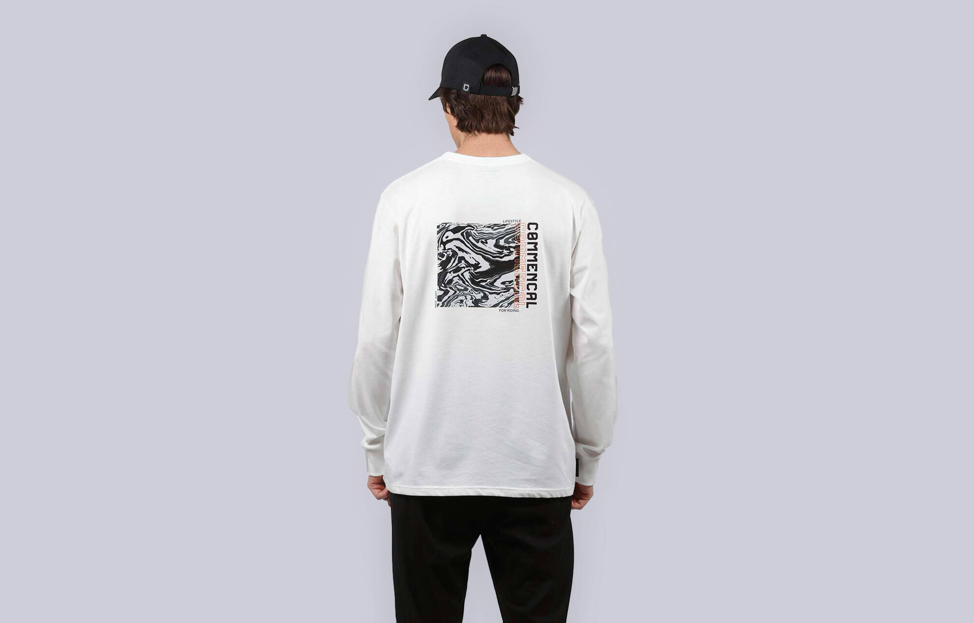 CAMISETA MANGA LARGA COMMENCAL OIL SLICK WHITE image large number 0