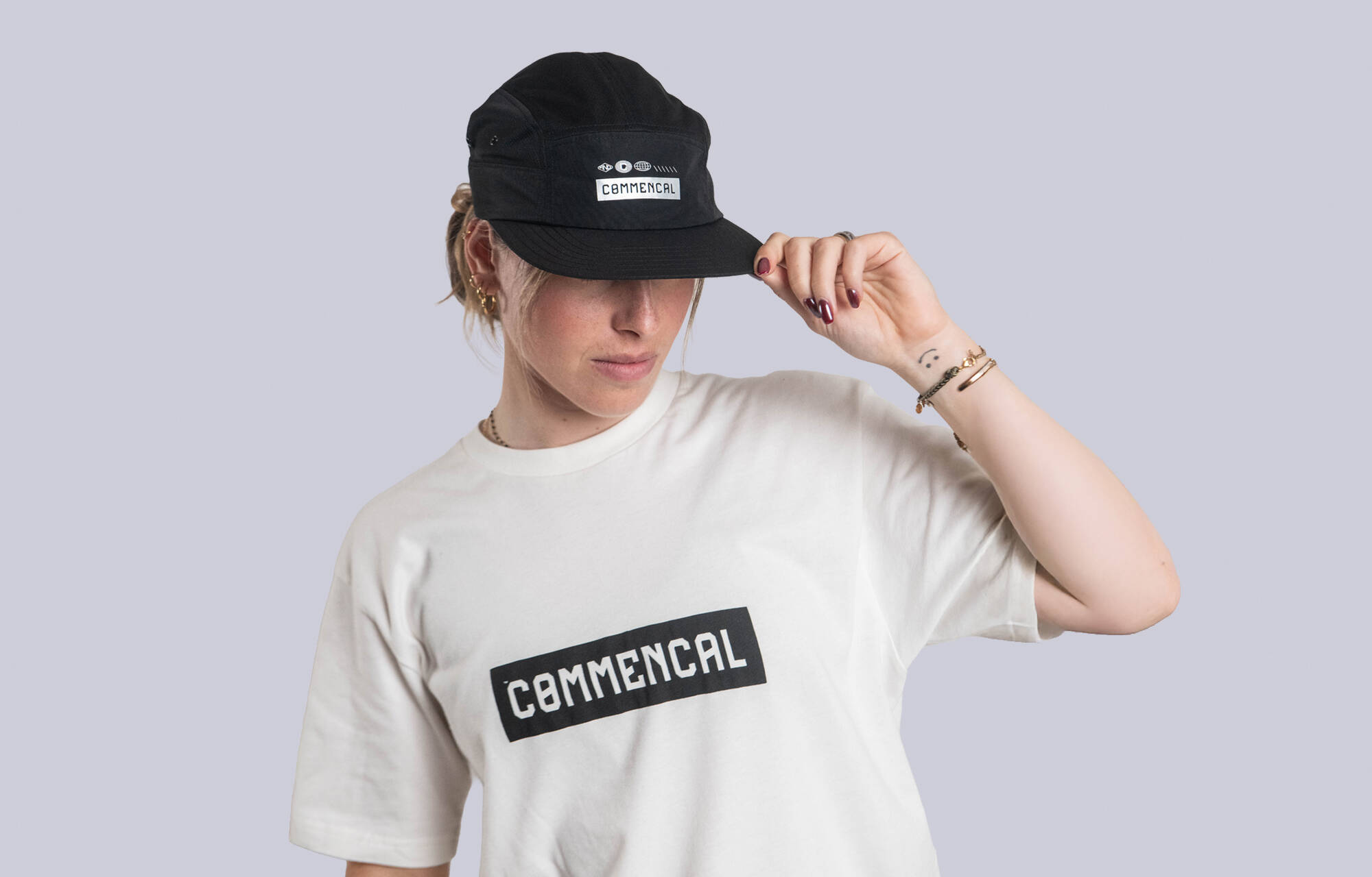 GORRA COMMENCAL 5 PANELS FAST BLACK image large number 3