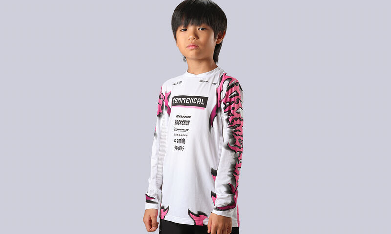 MAGLIA COMMENCAL KIDS LIGHTECH MANICHE LUNGHE RAMPAGE TOMAS LEMOINE