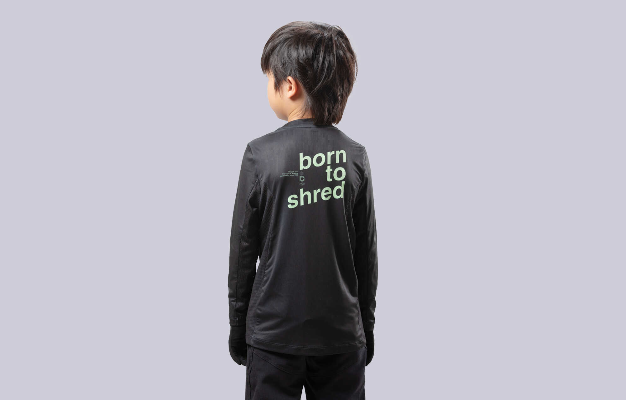 COMMENCAL KIDS LIGHTECH LONG SLEEVE JERSEY BTS BLACK image cover number 0