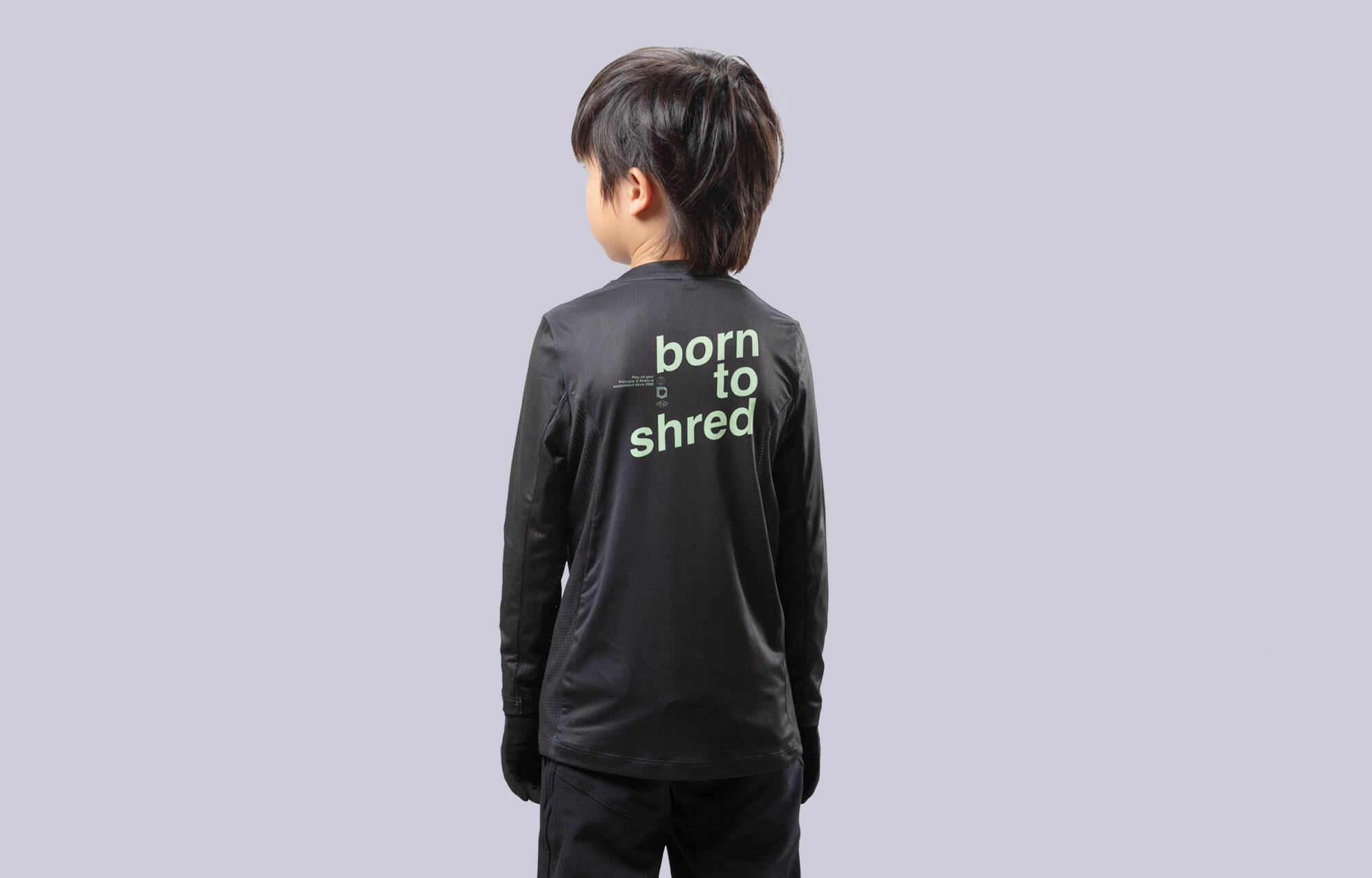 COMMENCAL KIDS LIGHTECH LONG SLEEVE JERSEY BTS BLACK image cover number 0