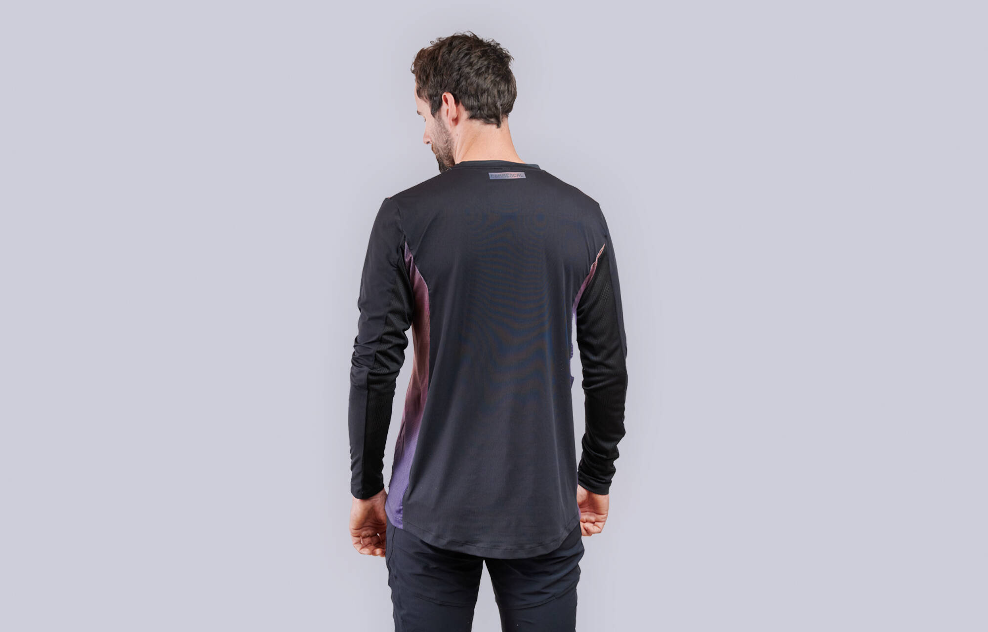 MAILLOT COMMENCAL LIGHTECH MANGA LARGA URBAN PURPLE image large number 0