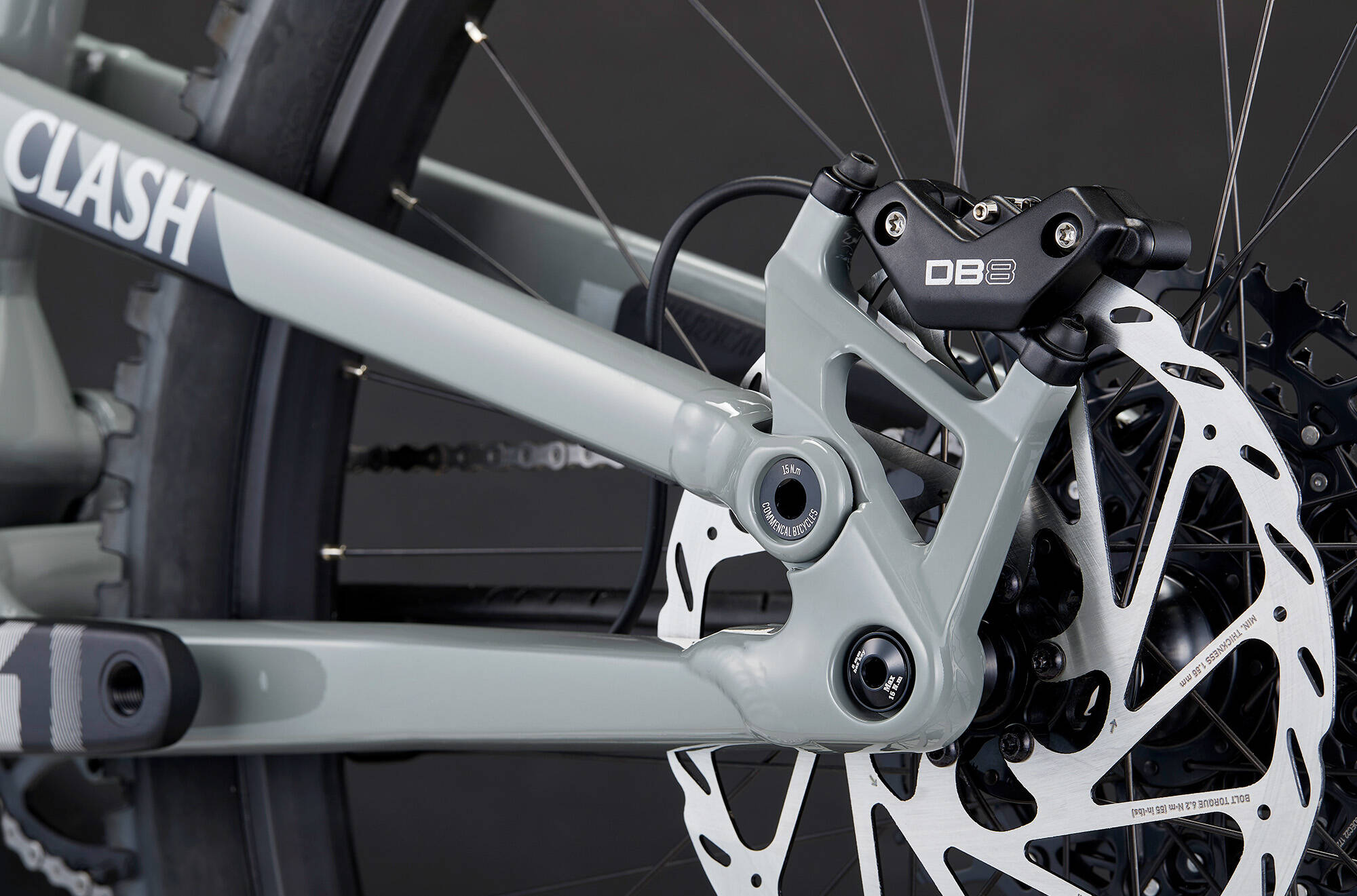 COMMENCAL CLASH RIDE PYRITE GREY ROCKSHOX image large number 7