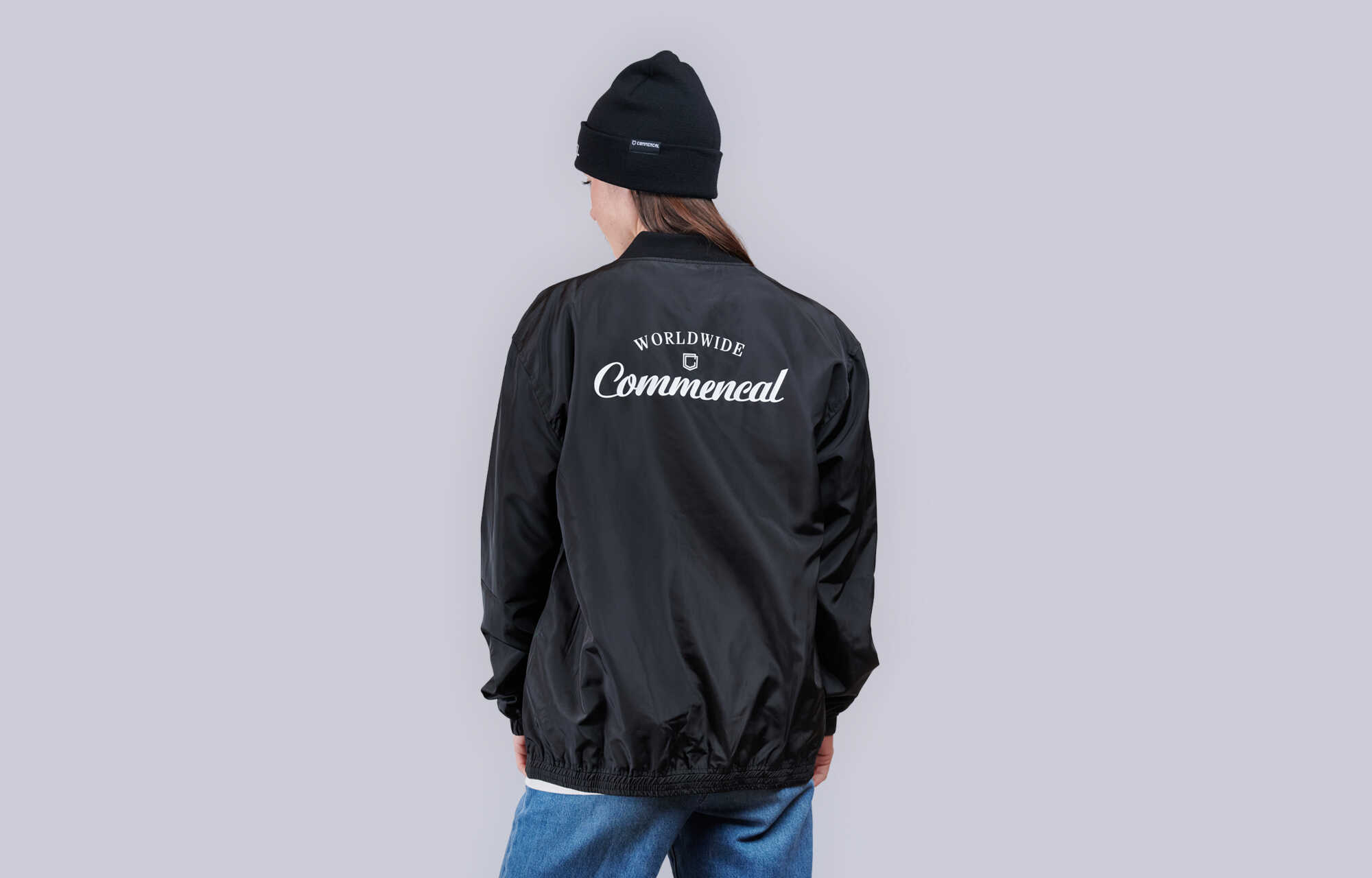 VESTE LEGERE A PRESSIONS COMMENCAL BLACK image large number 1