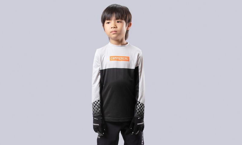 COMMENCAL KIDS LIGHTECH RACE LONG SLEEVE JERSEY DARK GREY