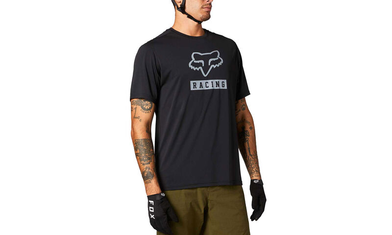 MAILLOT MANGAS CORTAS FOX RANGER BLOCK BLACK