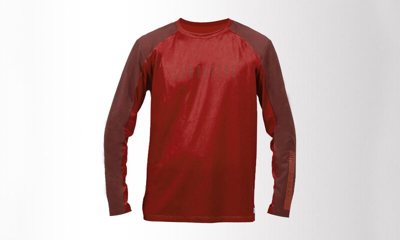 COMMENCAL LONG SLEEVE 2-TONE HARDY JERSEY RED DIRT