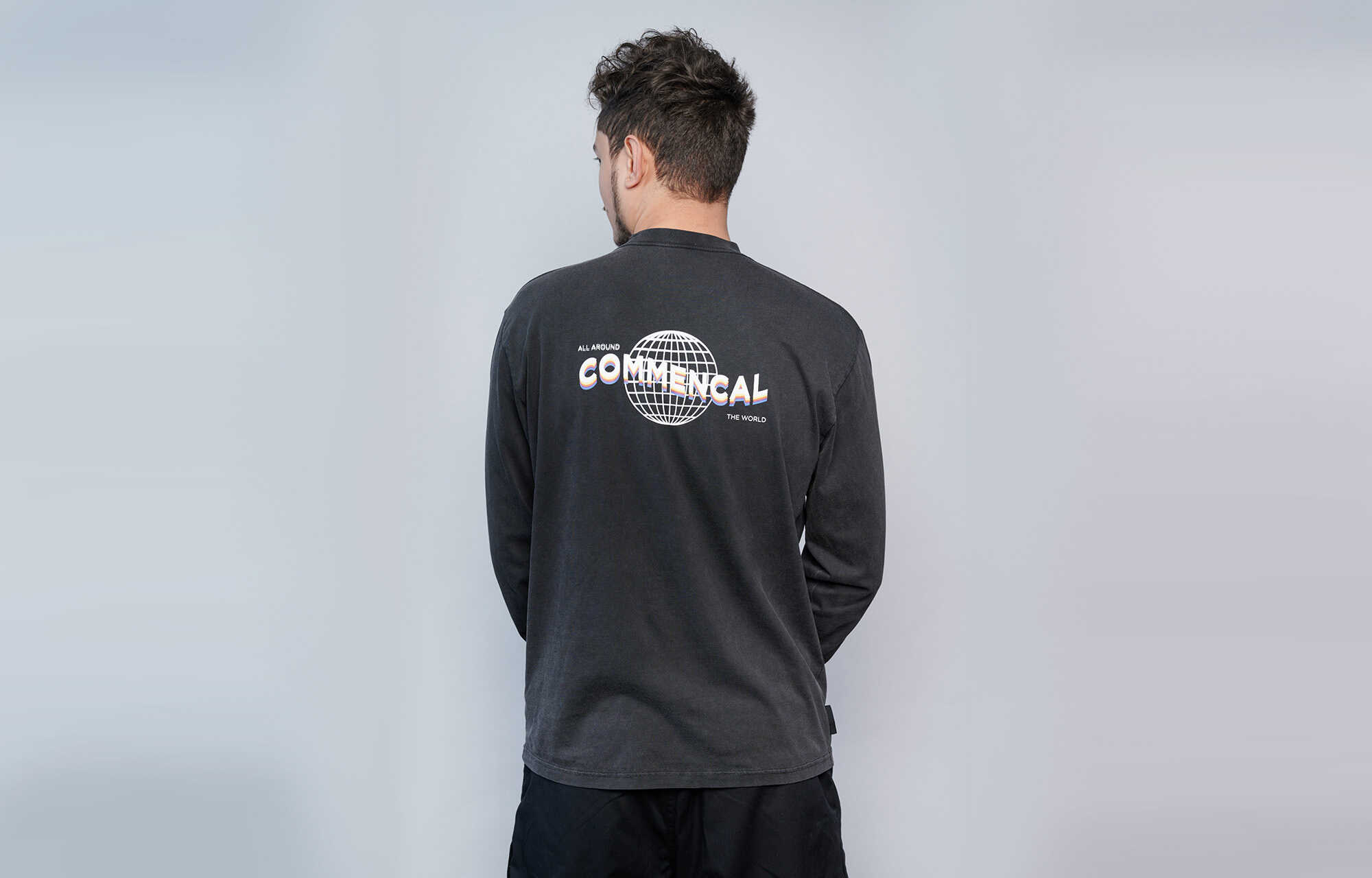 COMMENCAL LANGARM T-SHIRT WASHED WORLDWIDE image large number 0