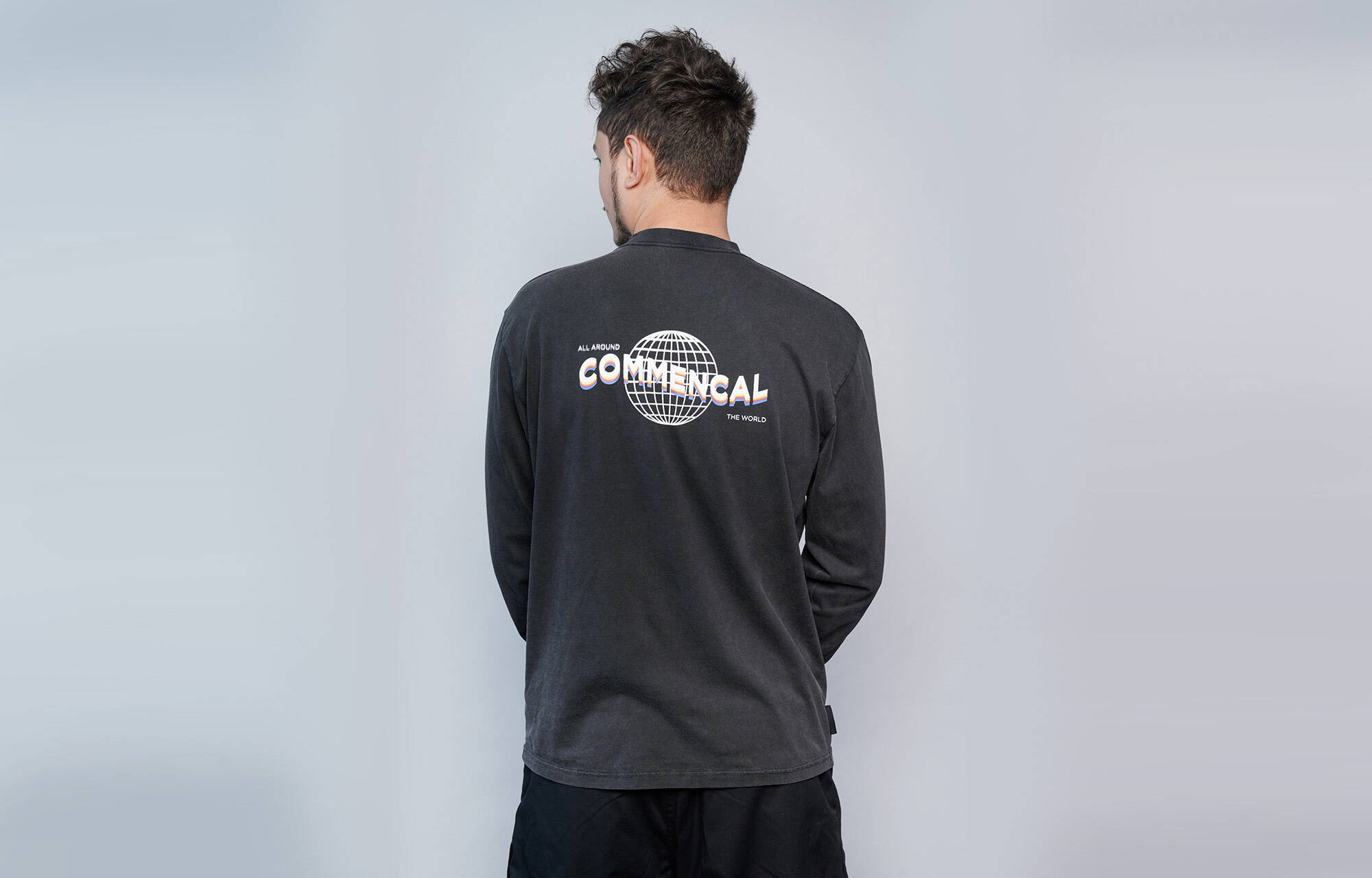 CAMISETA COMMENCAL MANGA LARGA WASHED WORLDWIDE image large number 0