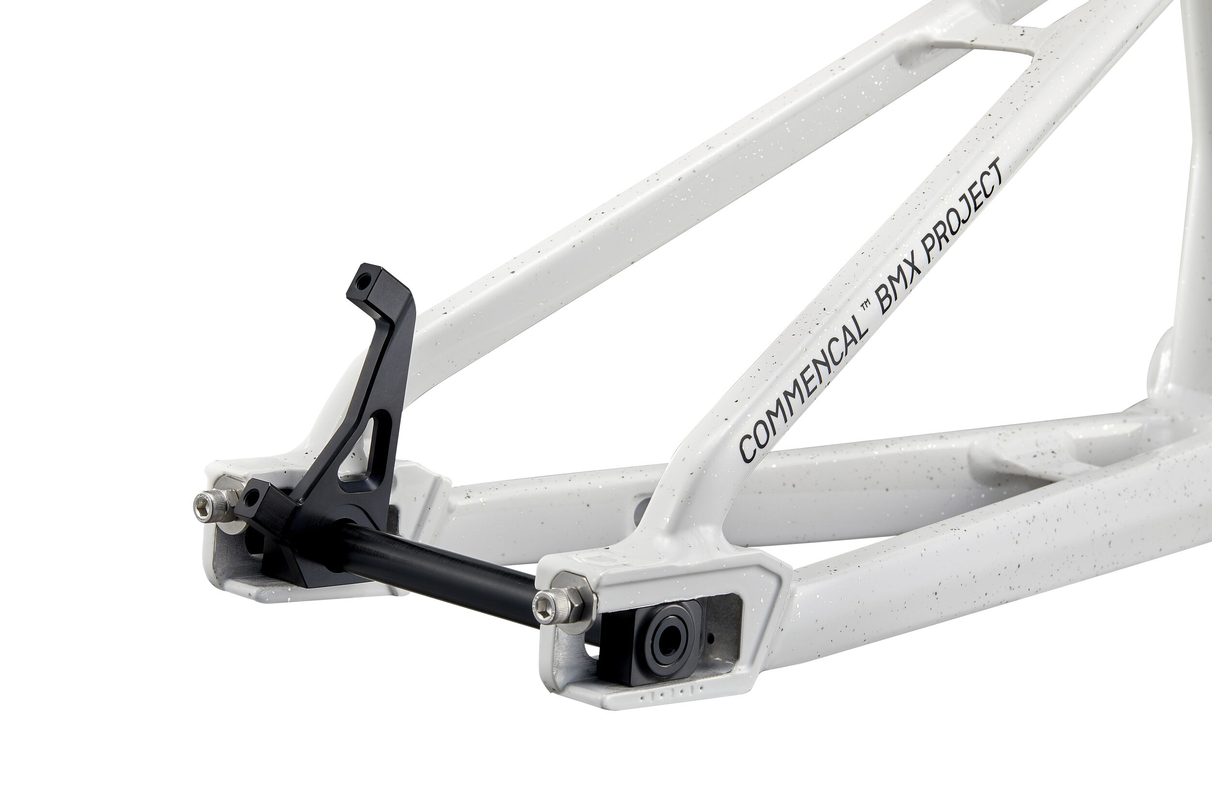 COMMENCAL BMX V1 Glittery White - High-Performance BMX Frame for