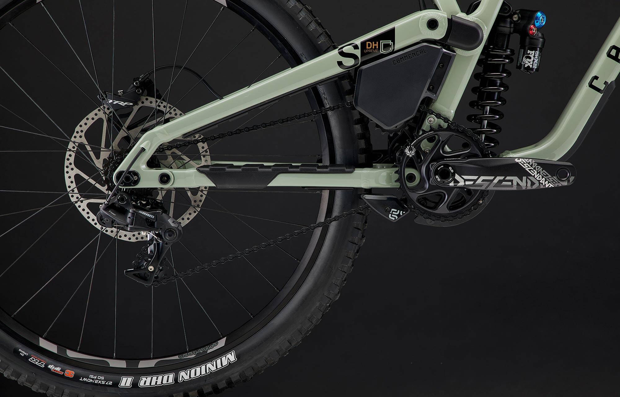 COMMENCAL SUPREME DH V5 ESSENTIAL HERITAGE GREEN image large number 4