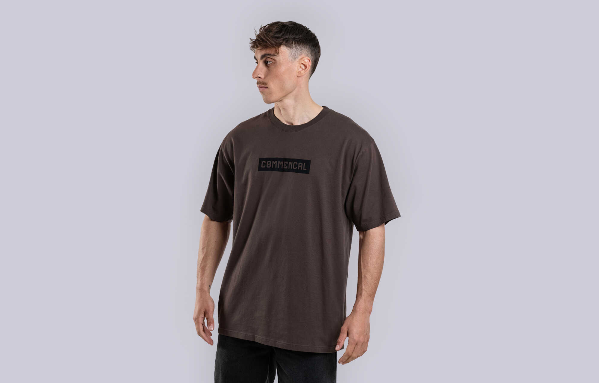 T-SHIRT COMMENCAL REGULAR FIT CORPORATE FADED BROWN image cover number 0