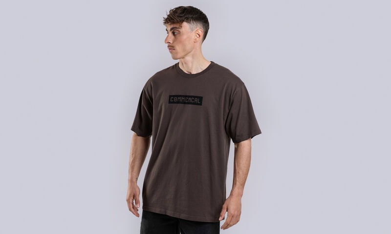 COMMENCAL REGULAR FIT CORPORATE T-SHIRT FADED BROWN