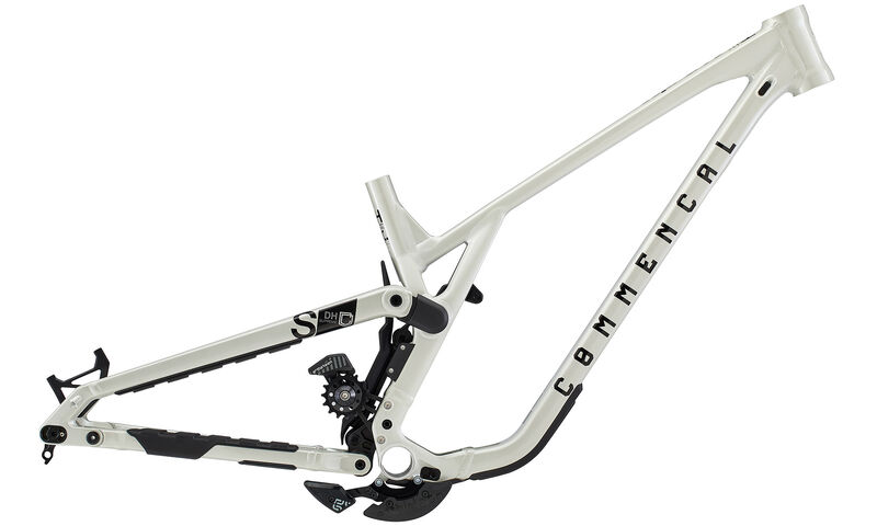 CADRE COMMENCAL SUPREME DH V5 CLEAR SILVER