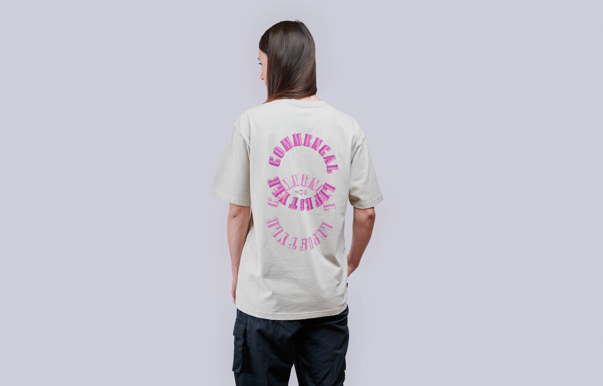 CAMISETA COMMENCAL LOOSE FIT CIRCLE LIGHT GREY image large number 1