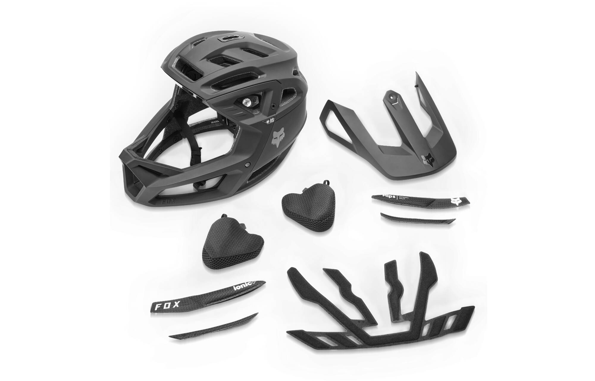 CASQUE FOX  PROFRAME RS BLACK image large number 9