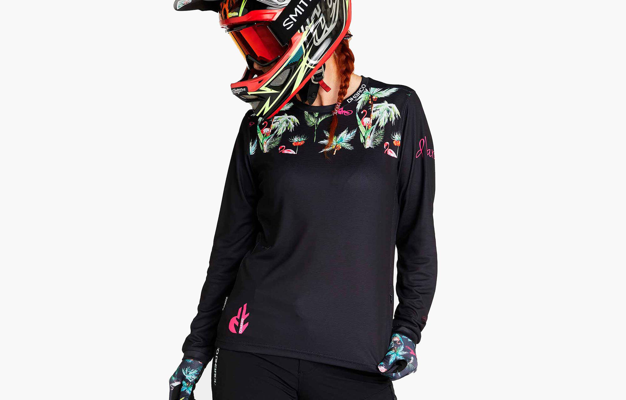 MAILLOT MANGA LARGA DHARCO MUJER FLAMINGO image large number 1