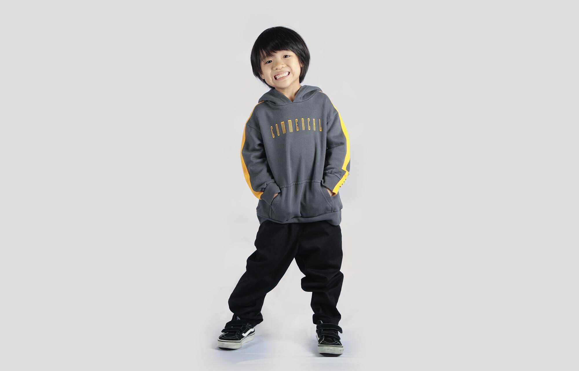 COMMENCAL KIDS STRIPES HOODIE ORANGE image cover number 0