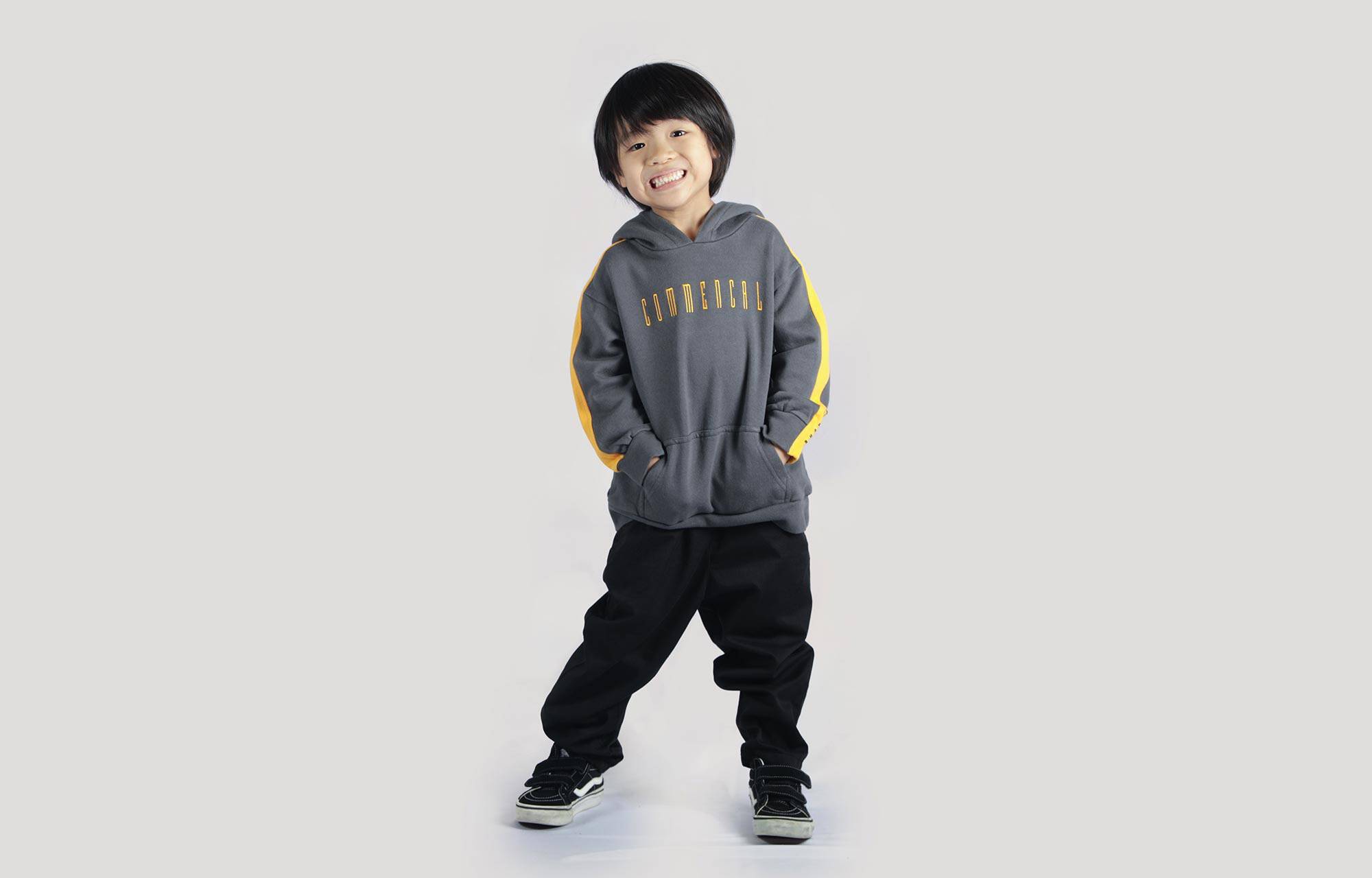 COMMENCAL KIDS STRIPES HOODIE ORANGE image cover number 0
