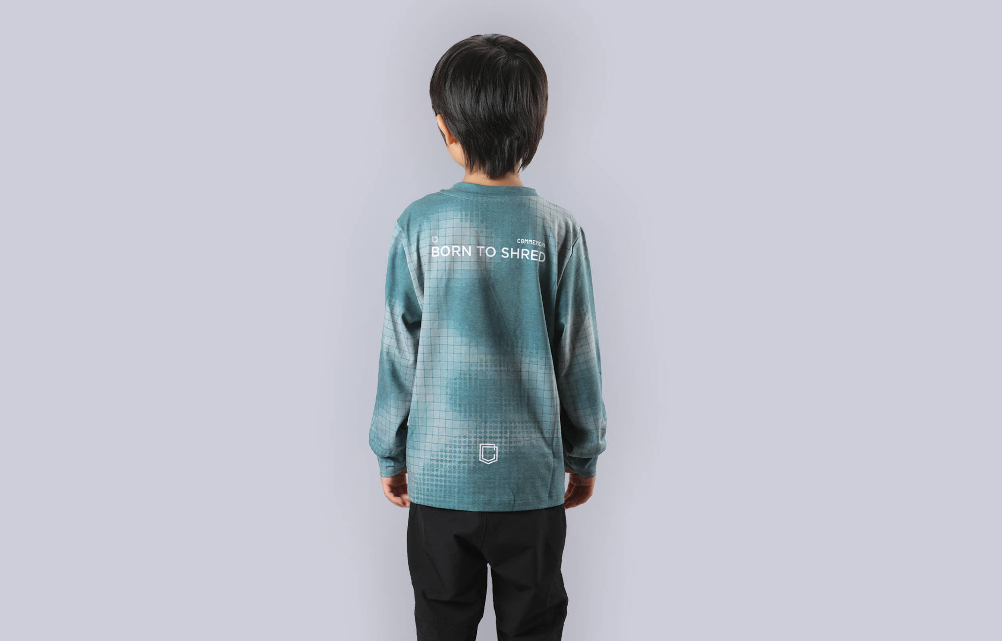 TECH-TEE COMMENCAL MANGAS LARGAS KIDS CAMO GRID GREEN image large number 0
