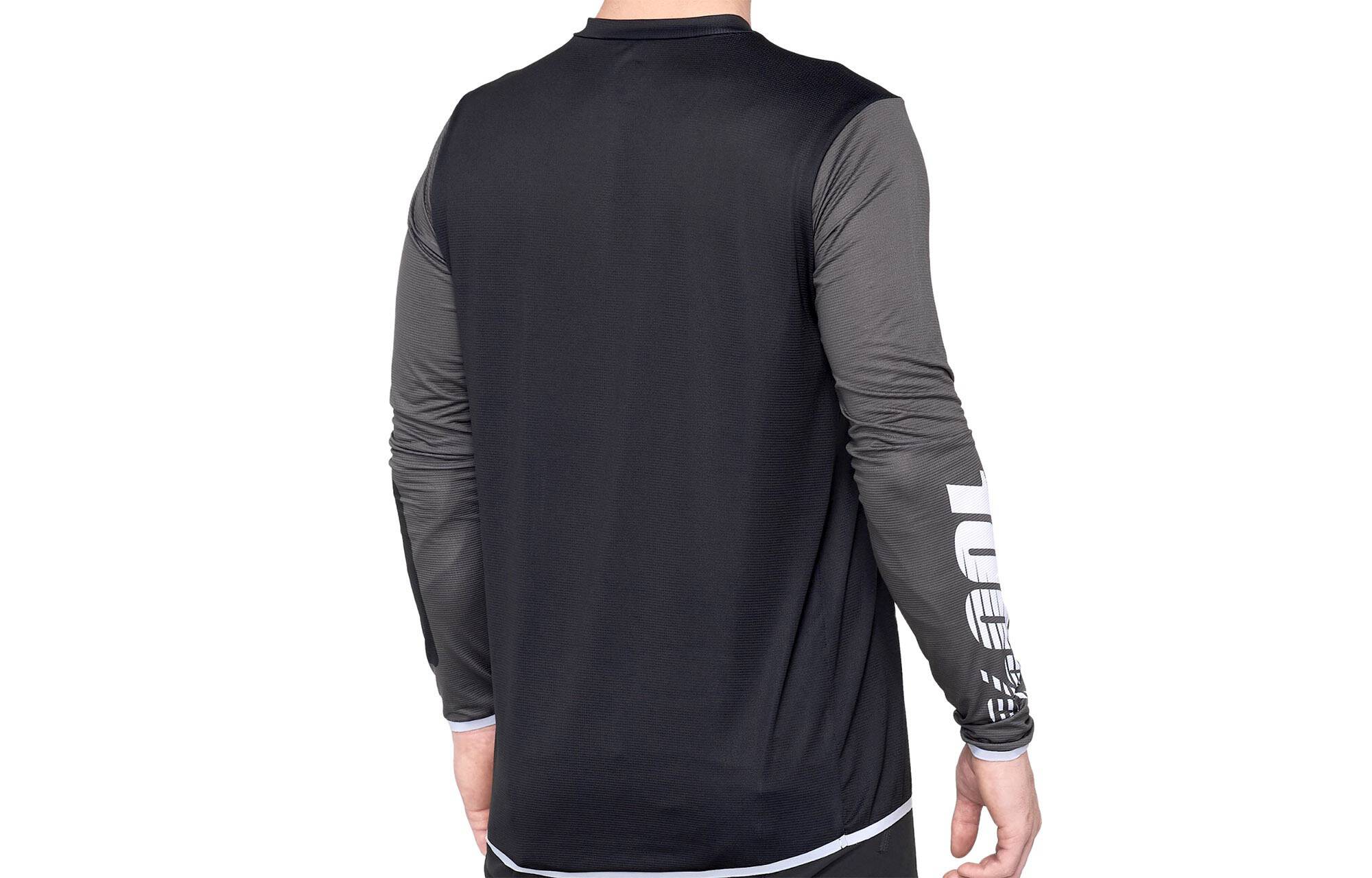 MAILLOT MANGAS LARGAS 100% R-CORE X BLACK/WHITE image large number 0