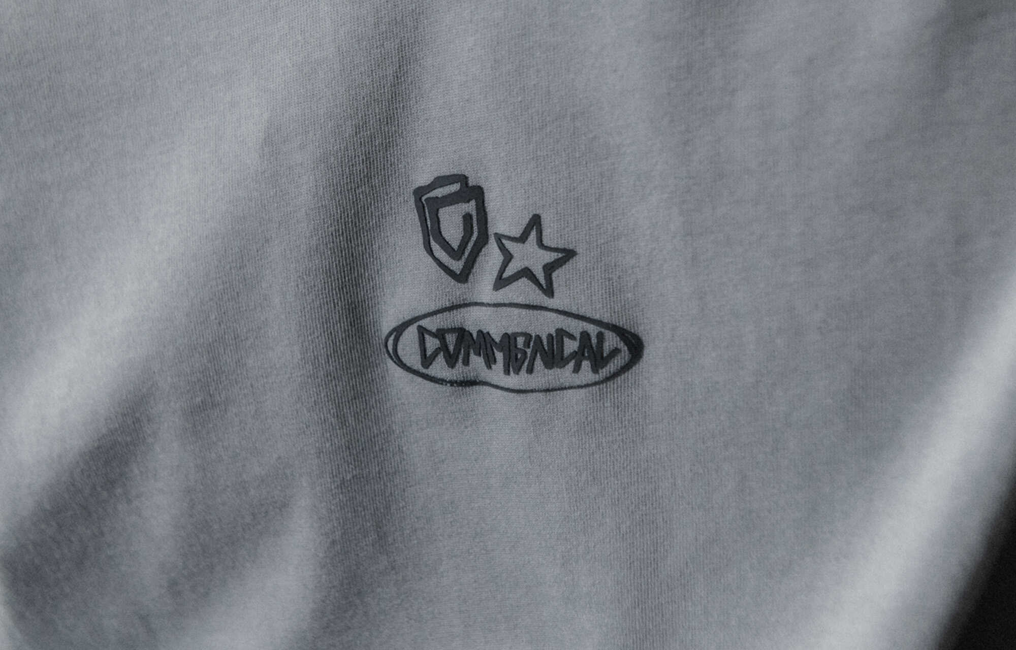 T-SHIRT COMMENCAL LOOSE FIT LOGORAMA GREY image large number 4