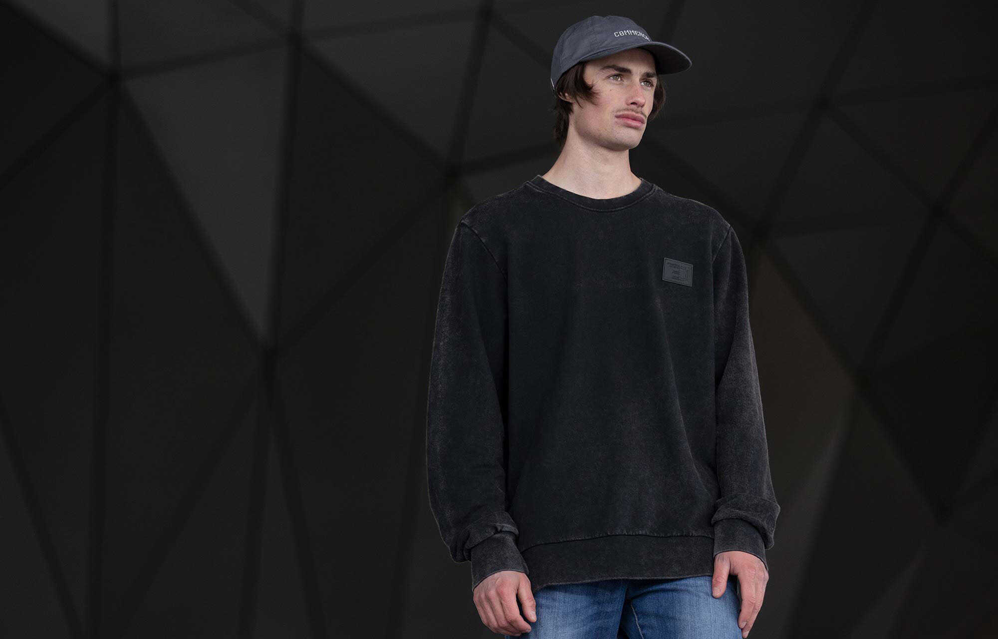 COMMENCAL WASHED REGULAR FIT CREWNECK BLACK image large number 4