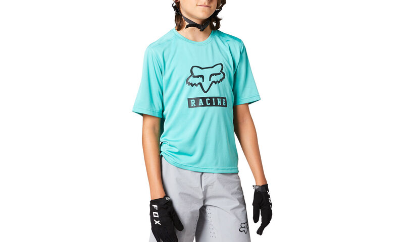 MAILLOT MANCHES COURTES KIDS FOX RANGER TEAL
