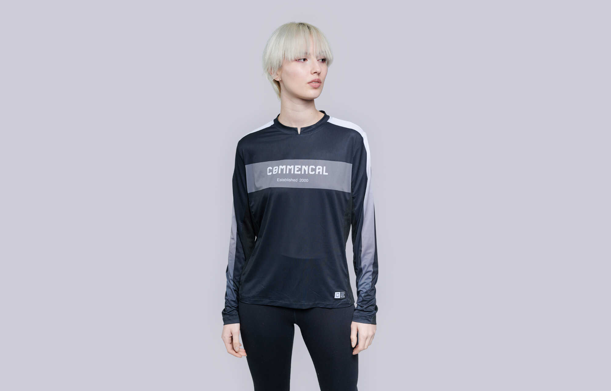 CMNCL WOMEN LANGARM TRIKOT LIGHTECH RACE BLACK POLYCHROM image cover number 0