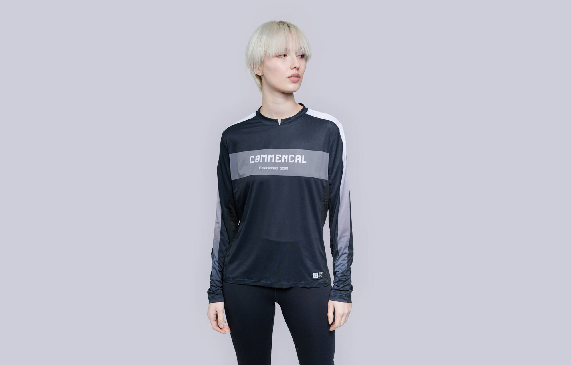 CMNCL WOMEN LIGHTECH RACE LONG SLEEVE JERSEY BLACK POLYCHROM image cover number 0