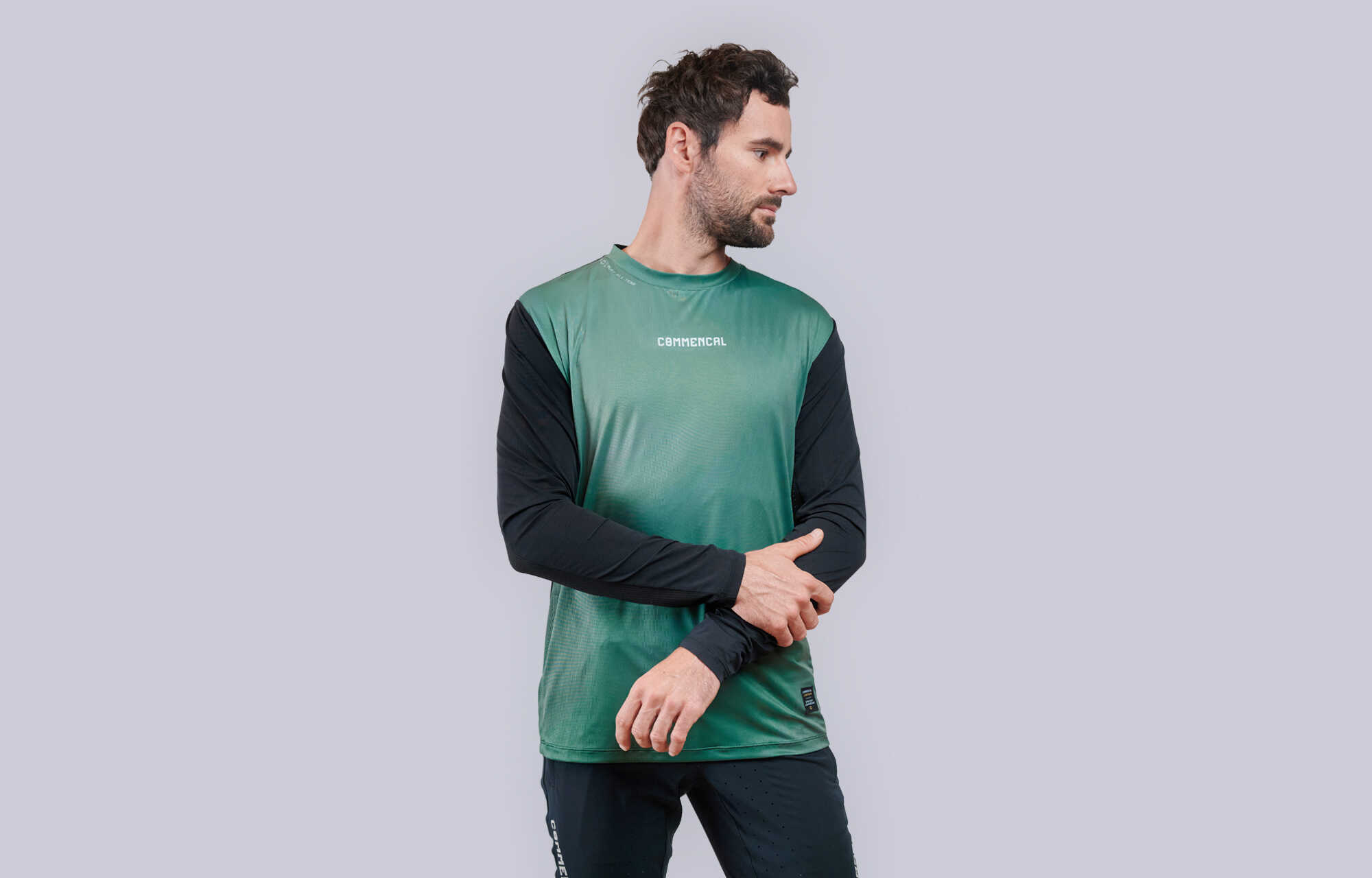 COMMENCAL LIGHTECH LONG SLEEVE JERSEY URBAN GREEN image cover number 0