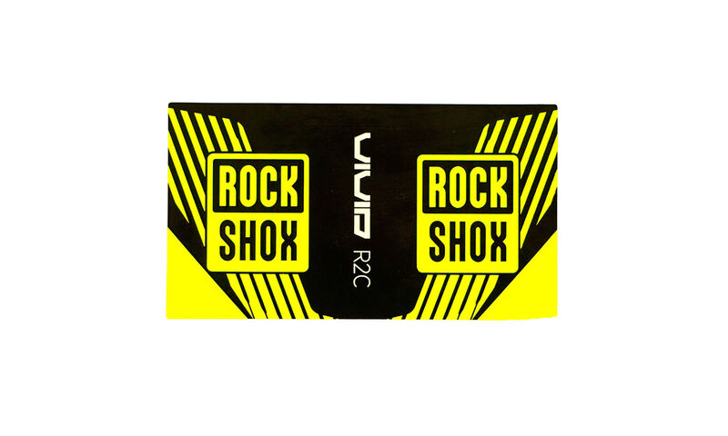 PEGATINA PARA ROCK SHOX VIVID R2C NEON/YELLOW