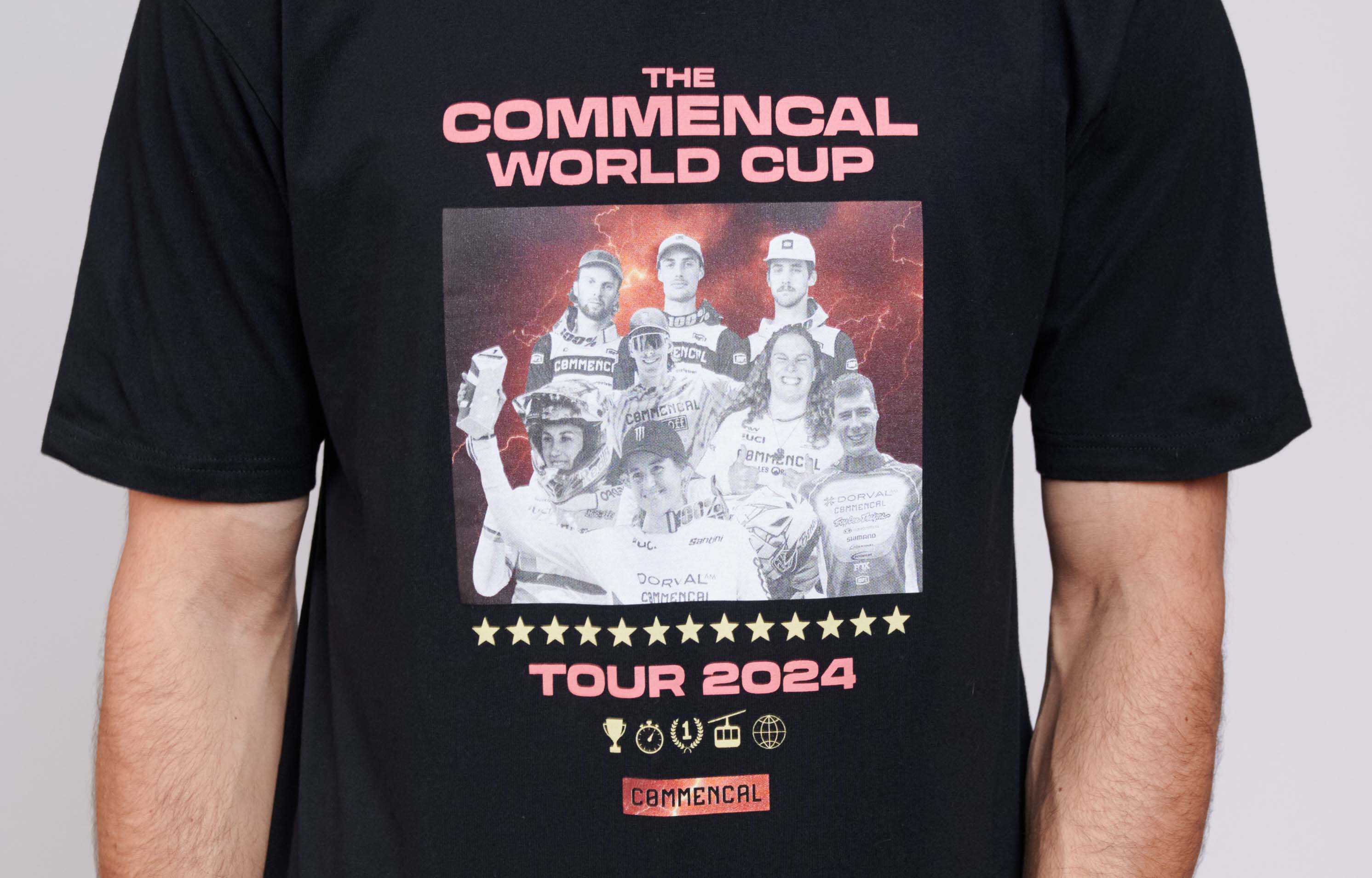 LOOSE FIT LIGHT COMMENCAL WORLD CUP T-SHIRT BLACK image large number 1