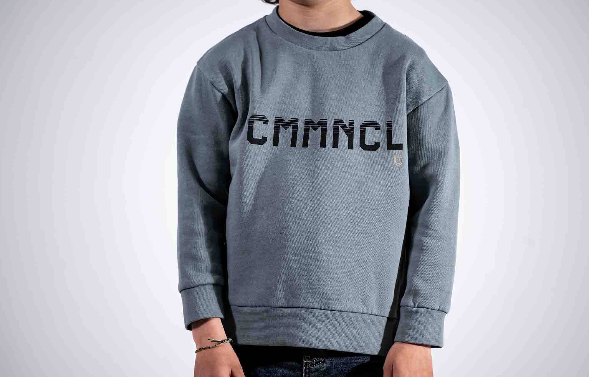 SUDADERA COMMENCAL KIDS CMMNCL GREY image large number 0